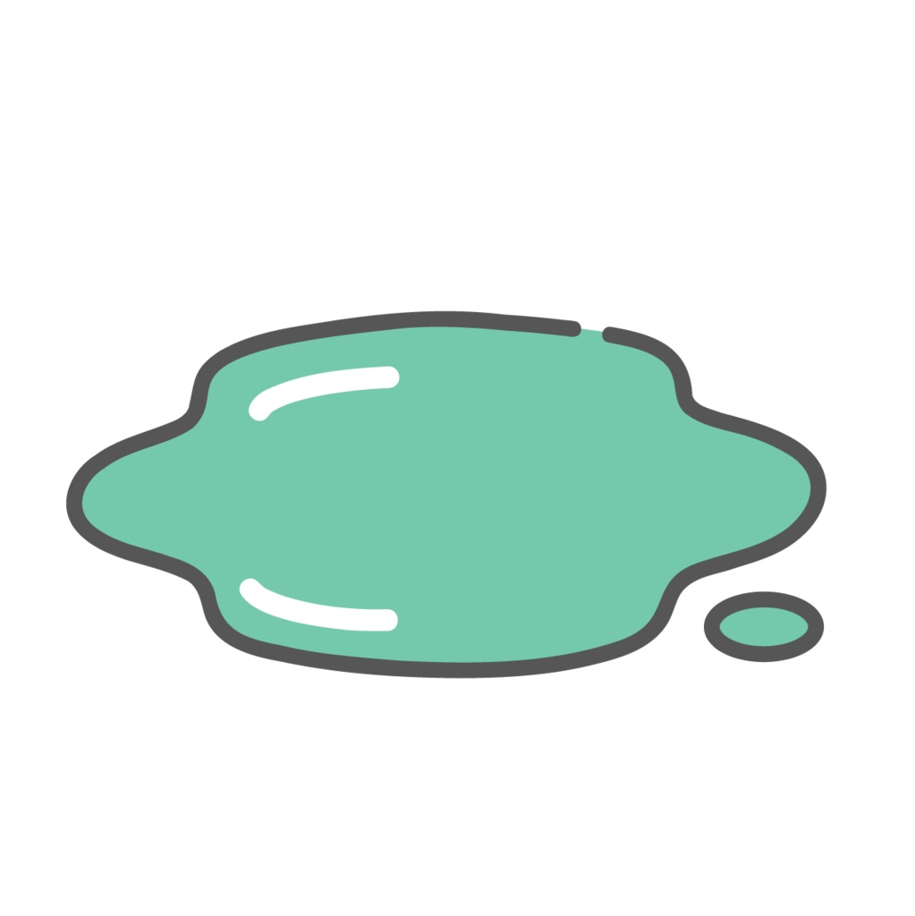 ブリストルスケール Type 7（水様便・固形物のない液体状）のイラスト