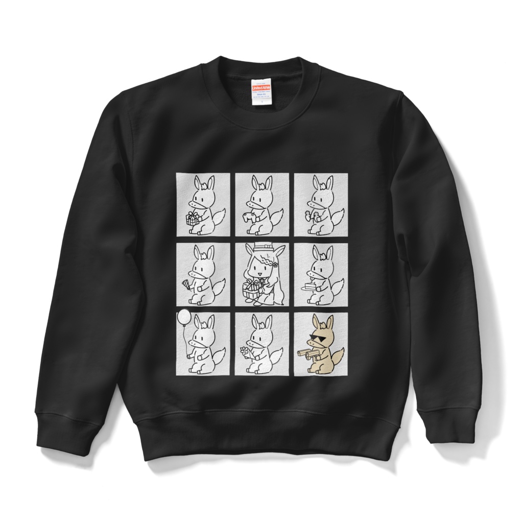 スウェットぅー　色付きロバ　誕生日グッズ