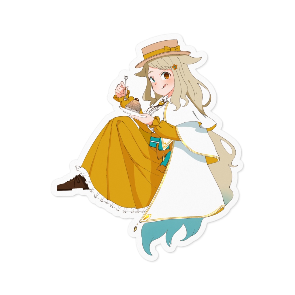 ステッカー　食いしん坊ぽわ 誕生日グッズ