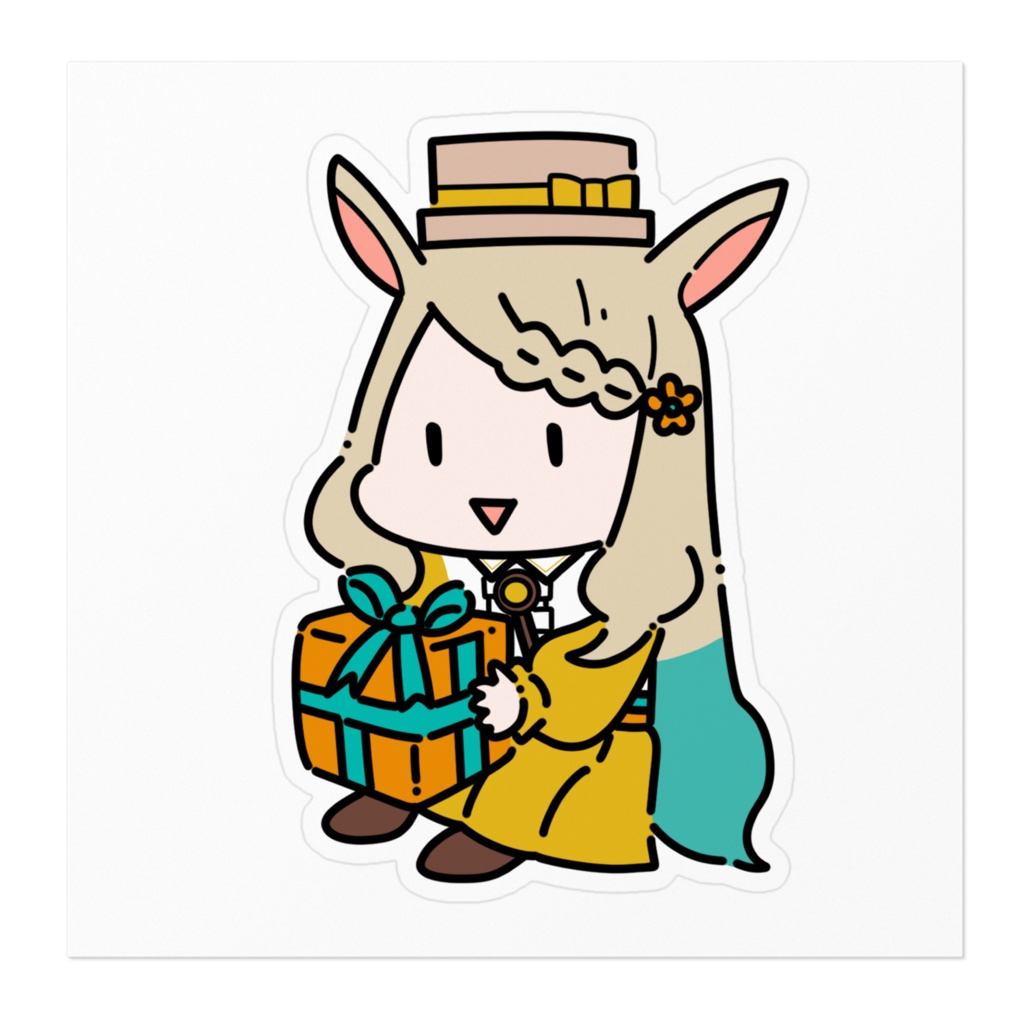 ステッカー プレゼントぅーwithぽわ 誕生日グッズ