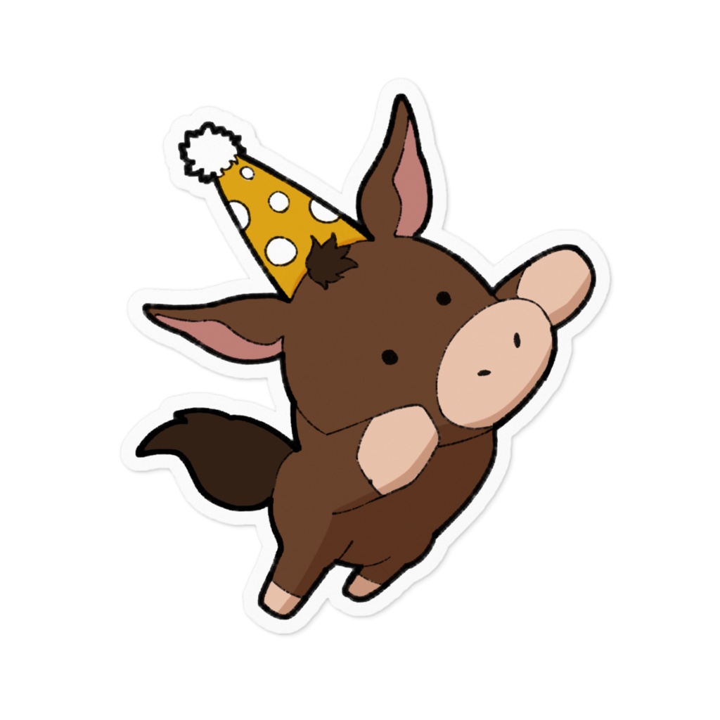 ステッカー お祝いロバ 誕生日グッズ