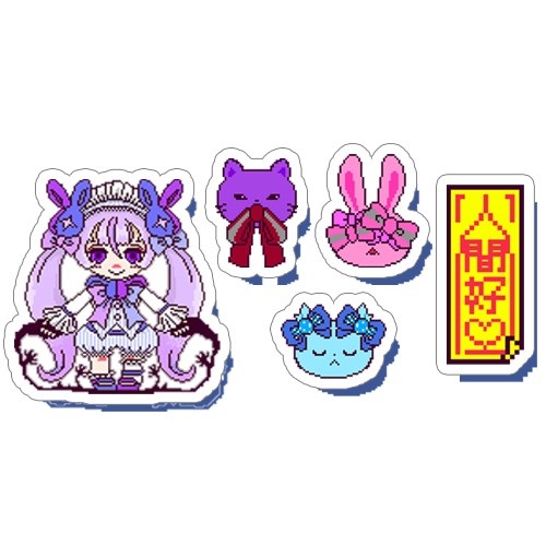 ドット絵シールセット