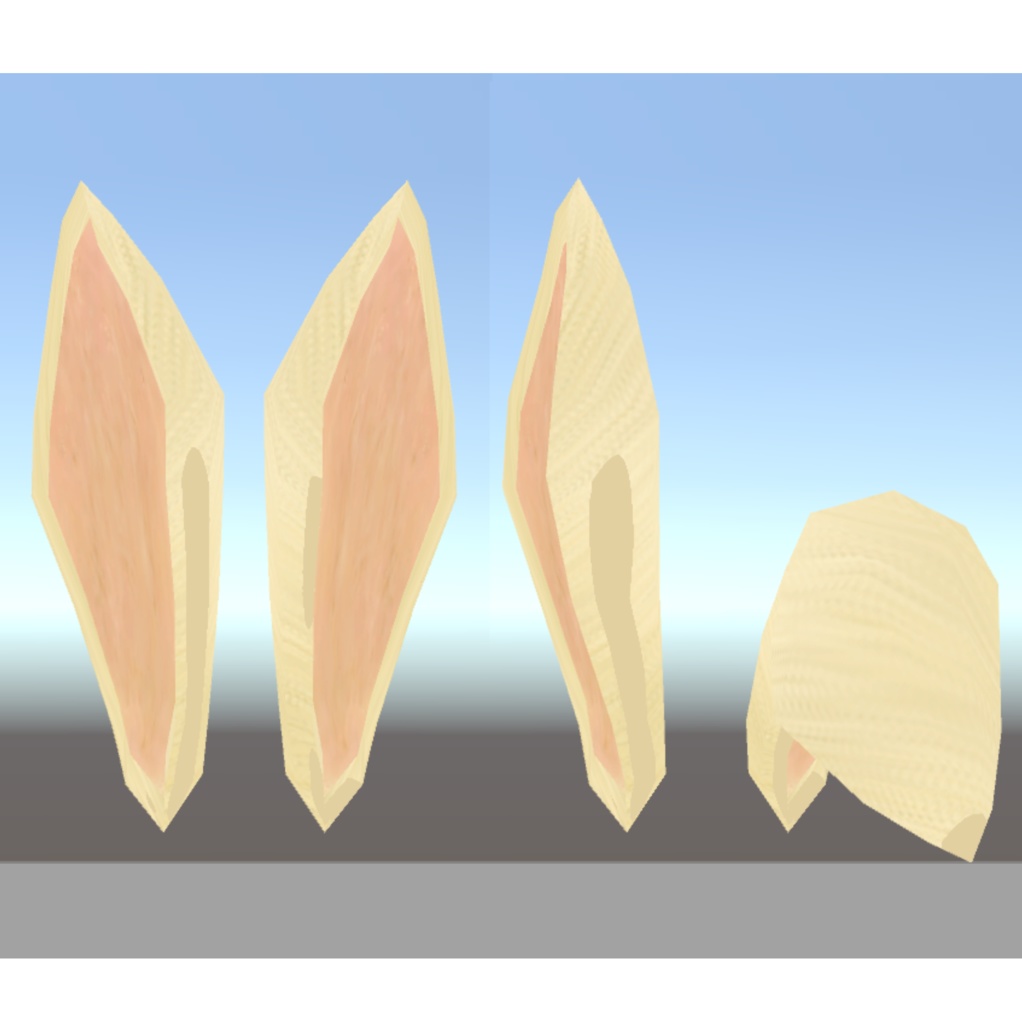 うさ耳 3Dモデル