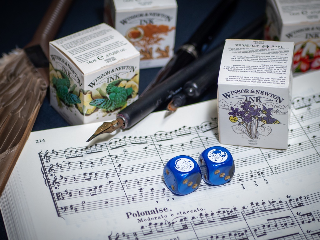 白百合姉妹6面ダイス (16mm)