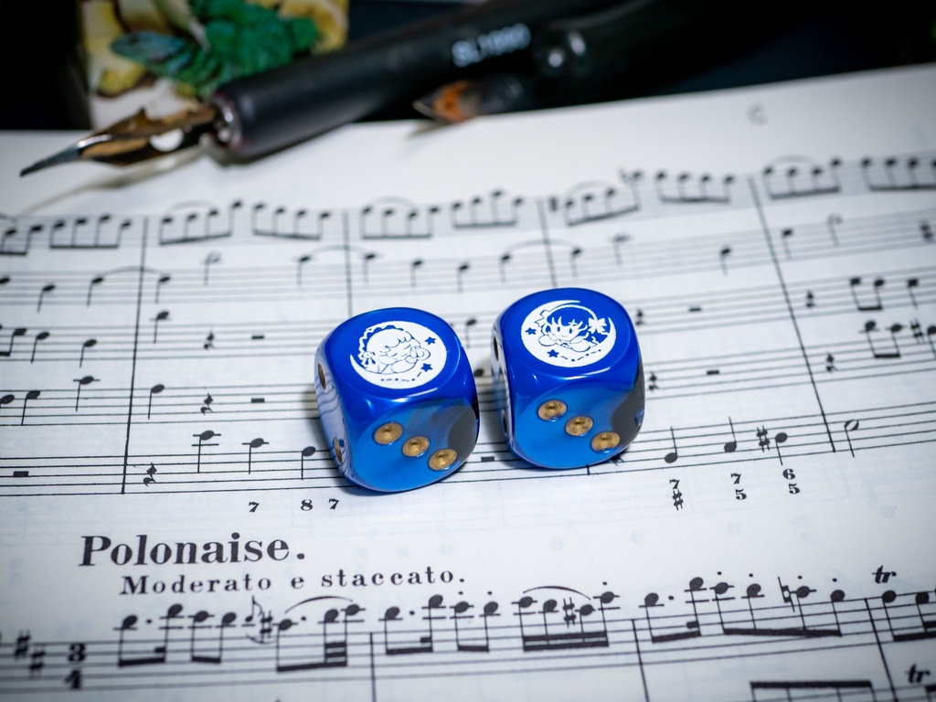 白百合姉妹6面ダイス (16mm)