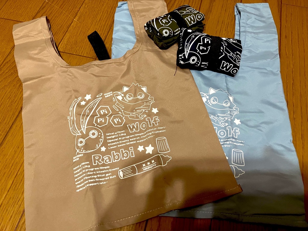 3LDK ラビ&ウルフ エコバッグ