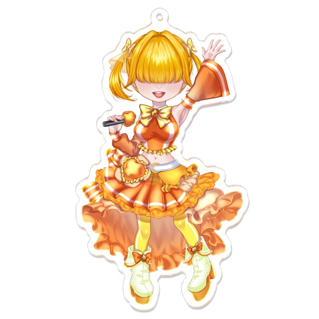 きたあかりアクリルキーホルダー（火中のいも拾い）
