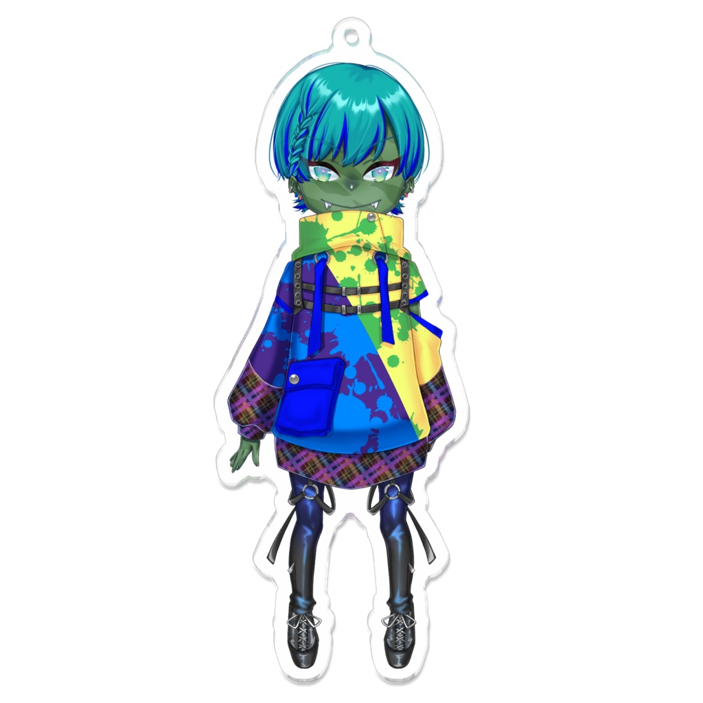 チャコニンアクリルキーホルダー（火中のいも拾い）