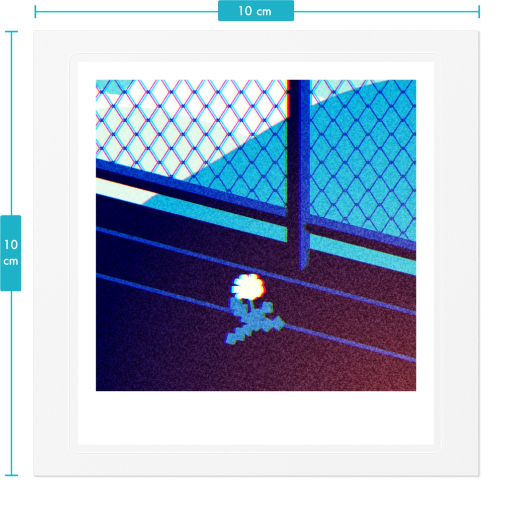 【ナツイロ リテイク】写真風ステッカー①