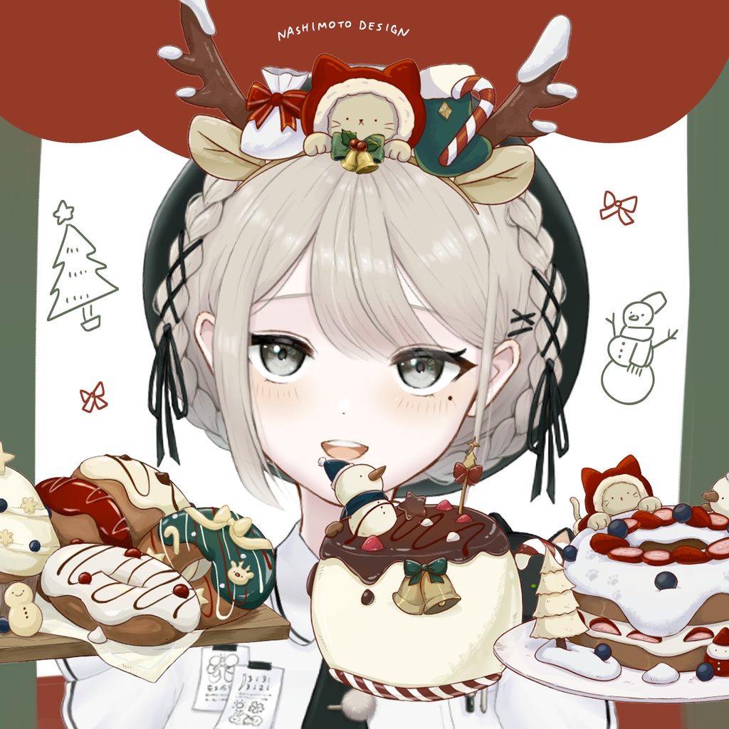 【Vtuber向け素材】クリスマス素材セット【無料配布】