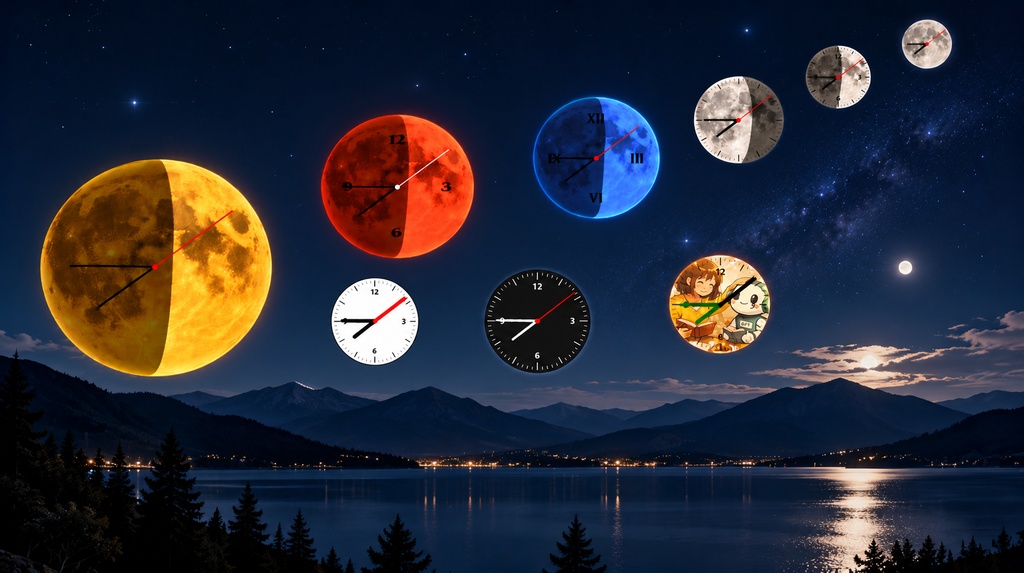MoonClock|月を楽しむデスクトップアナログ時計