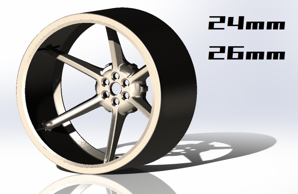 ベーシッククラスマイコンカー用Φ50駆動ホイールデータセット