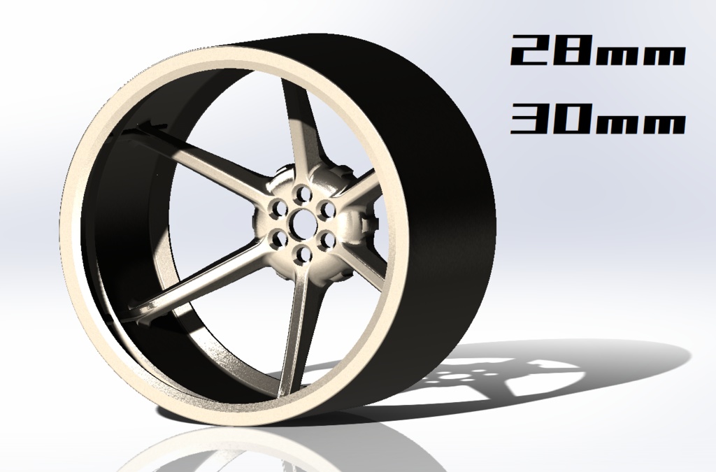 ベーシッククラスマイコンカー用Φ50駆動ホイールデータセット