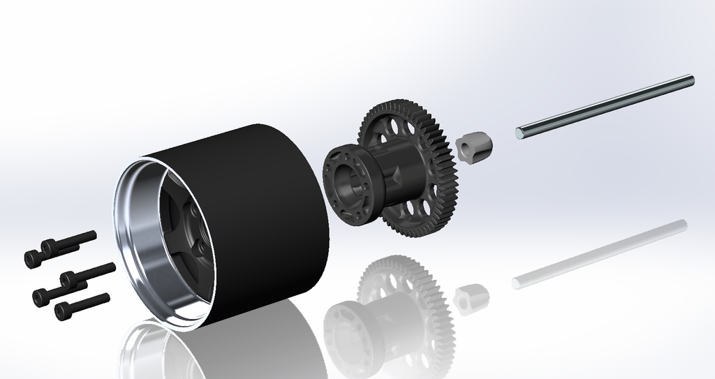 極東技術結社代表製3Dプリンター車体用ホイールデータセット