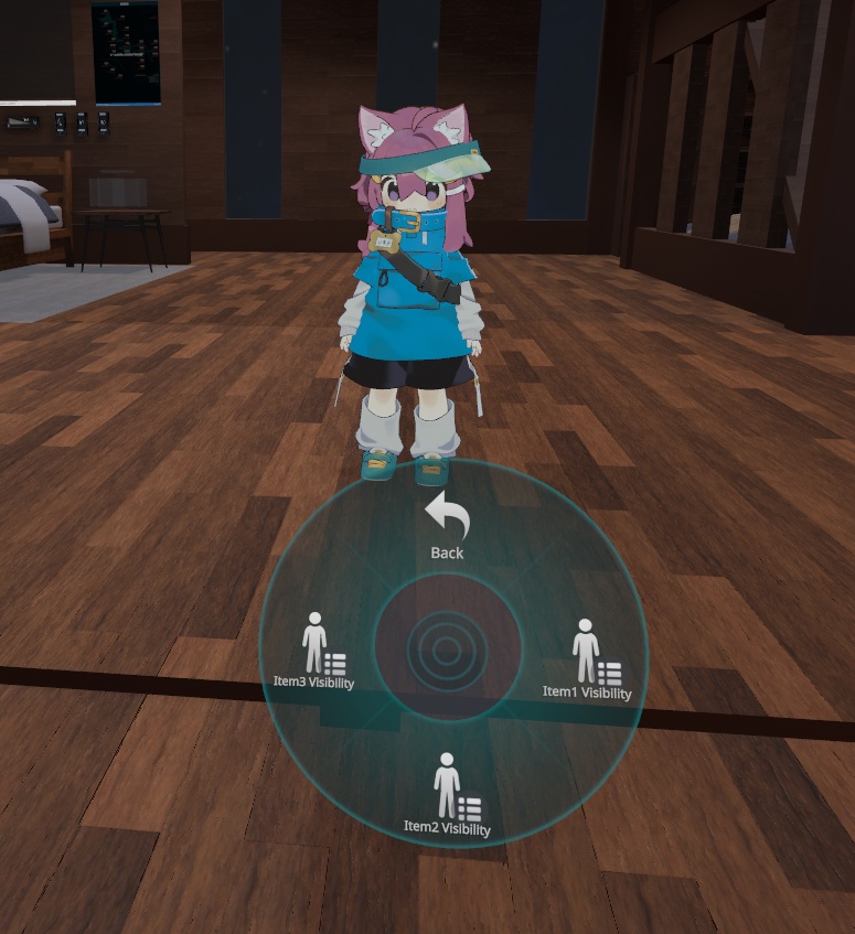 アバターギミック VisibilitySwitch ~自/友/他それぞれ表示非表示切り替えられるギミック~