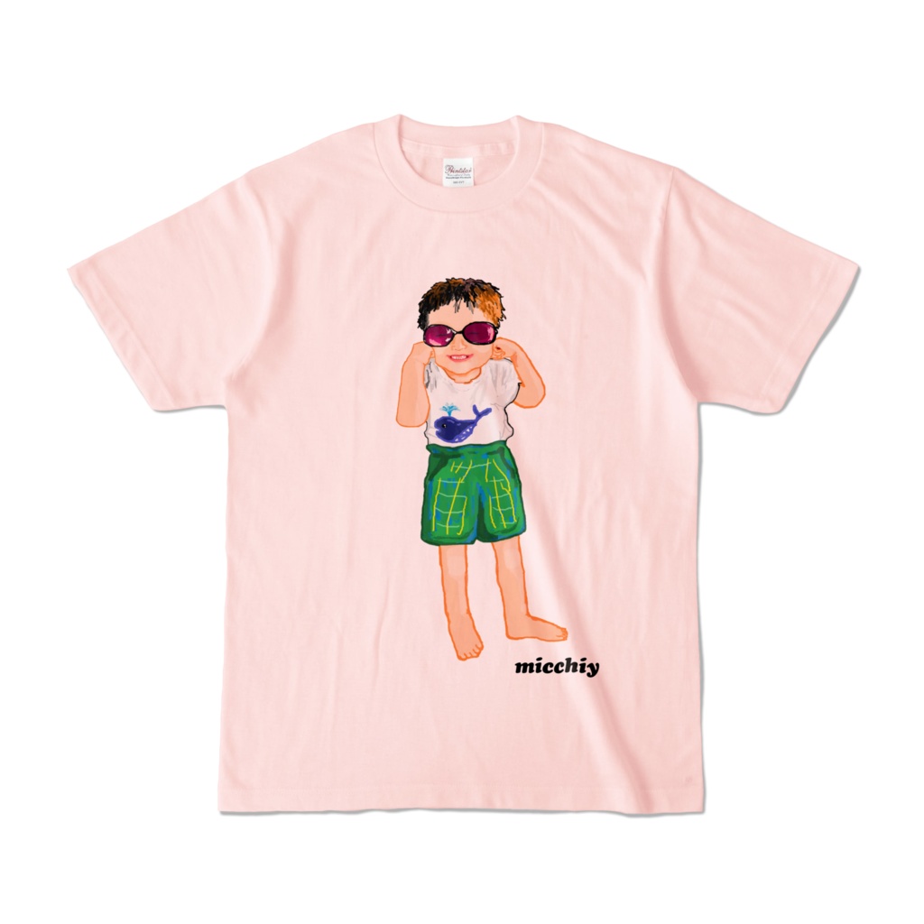 半袖Tシャツ ピンク