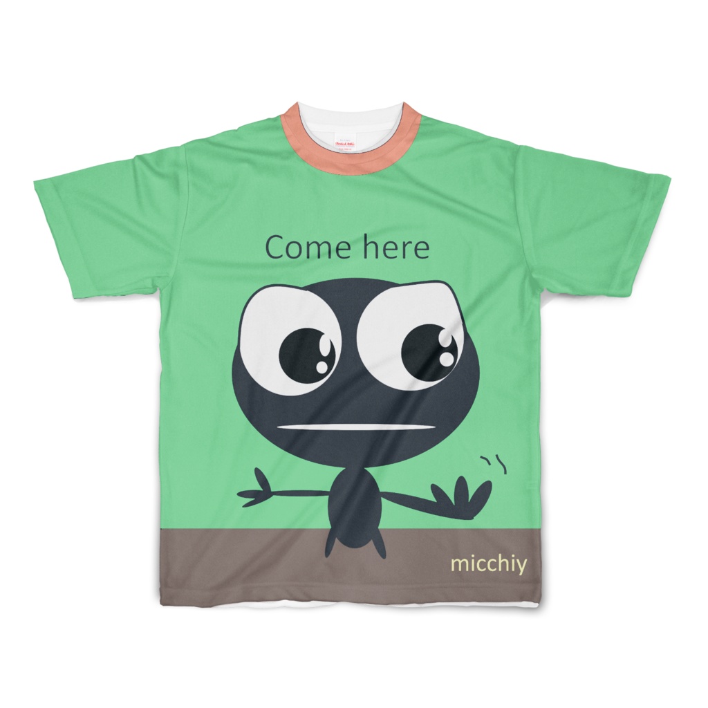 半袖Tシャツ グリーン come here 14223859