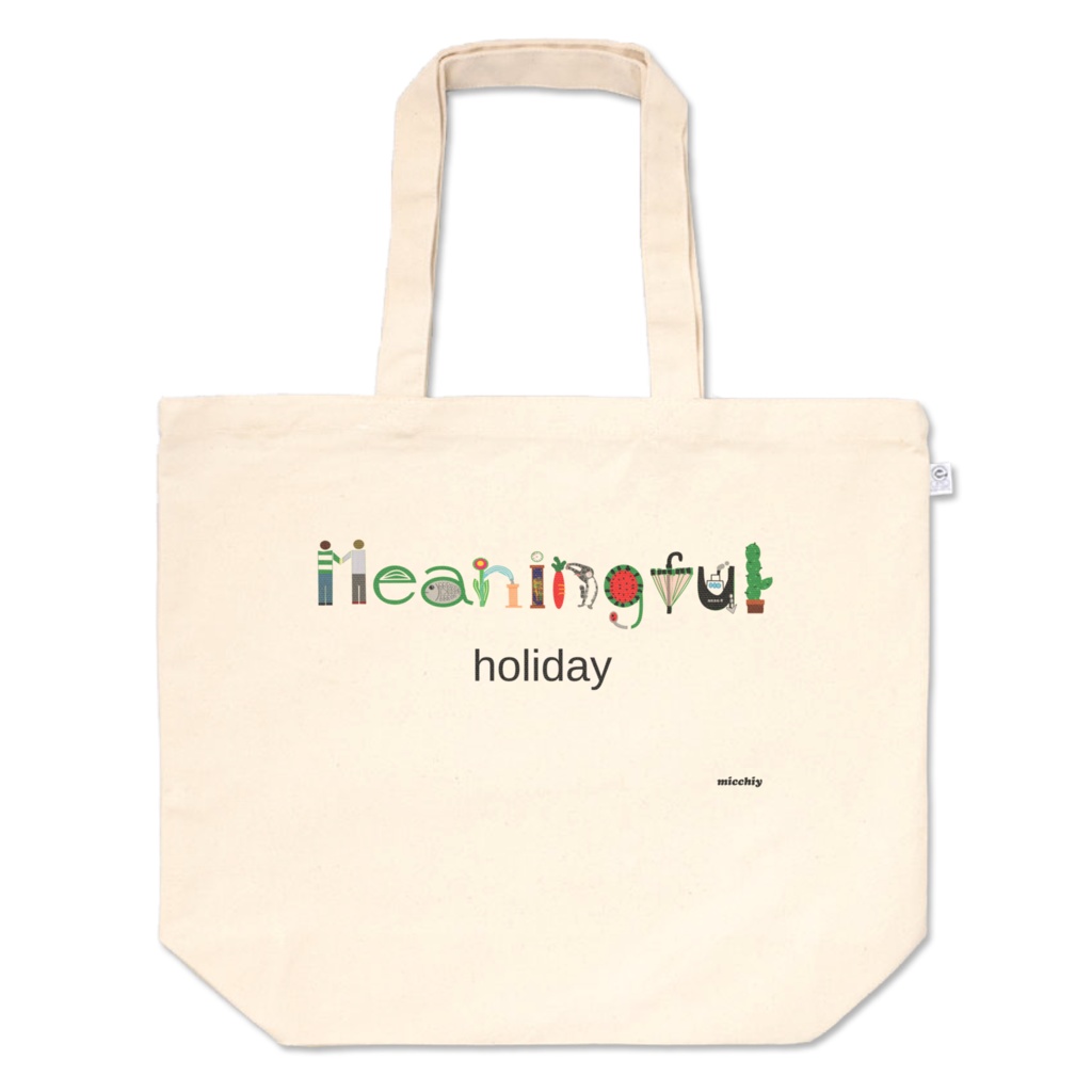 ファッショントートバッグ Meaningful holiday