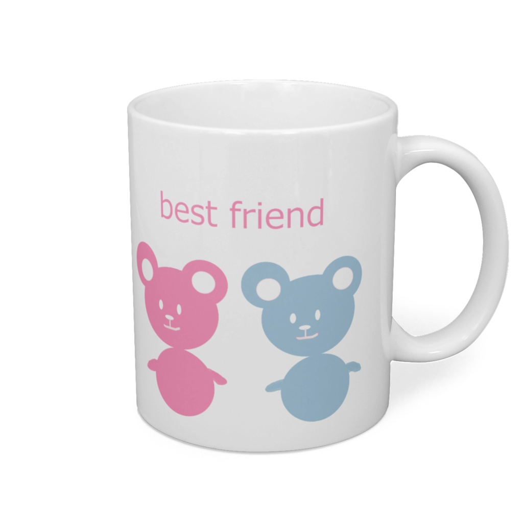 Best Friend 親友 クマのマグカップ Micchiy Booth Best Friend 親友 クマのマグカップ Micchiy Booth