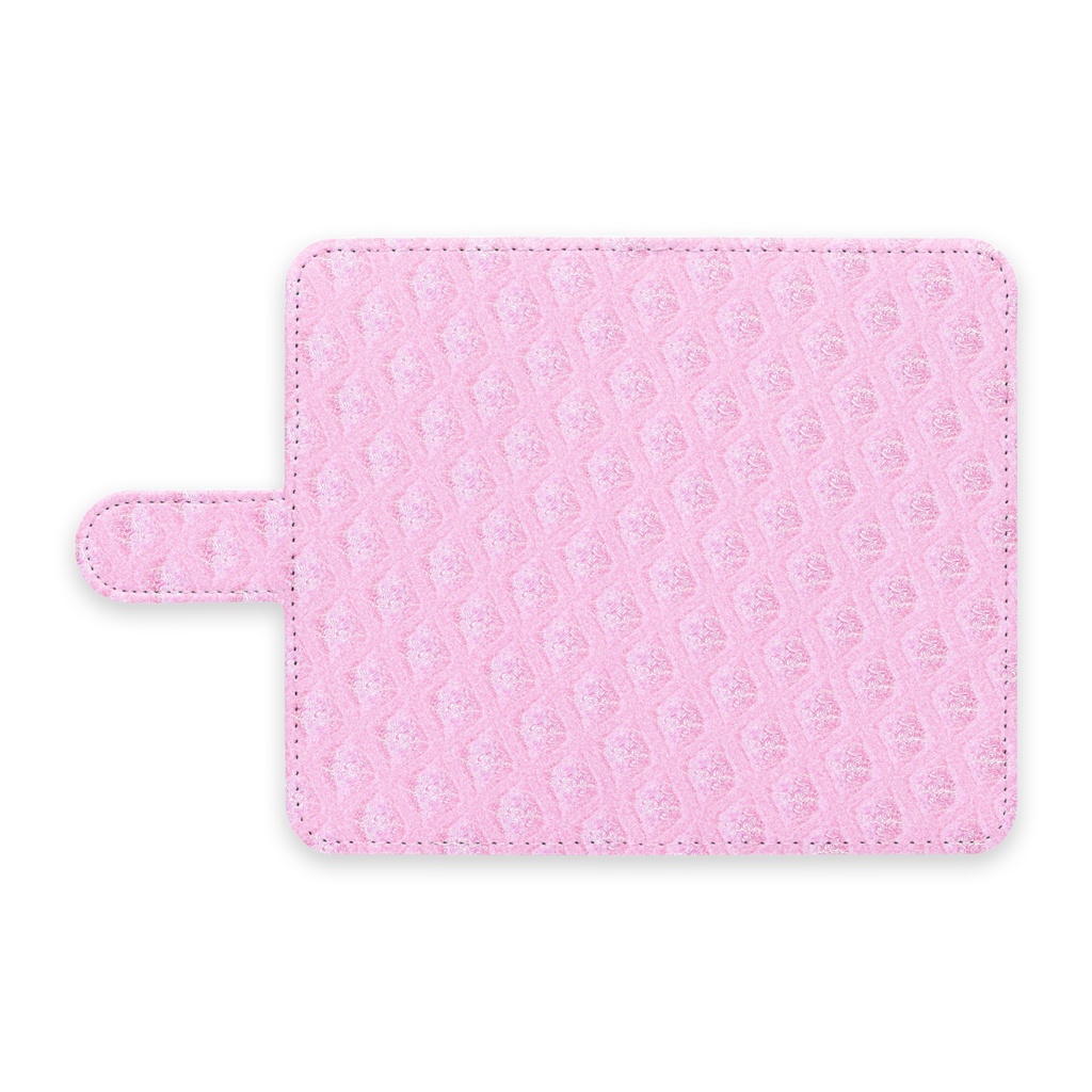 手帳型Androidケース 　エレガントゴージャス02　ピンク