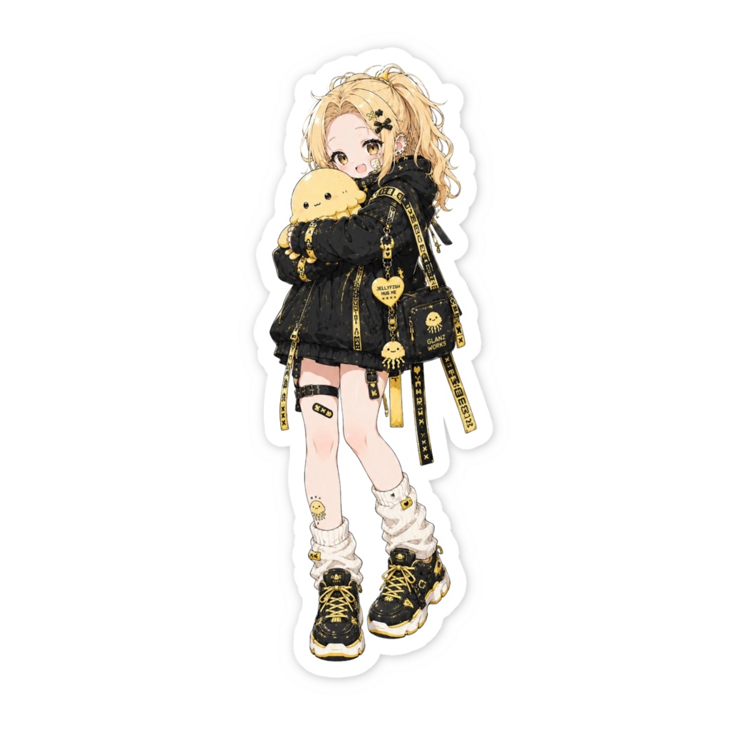 GlanzWorks オリジナルステッカー 電気担当ちゃん