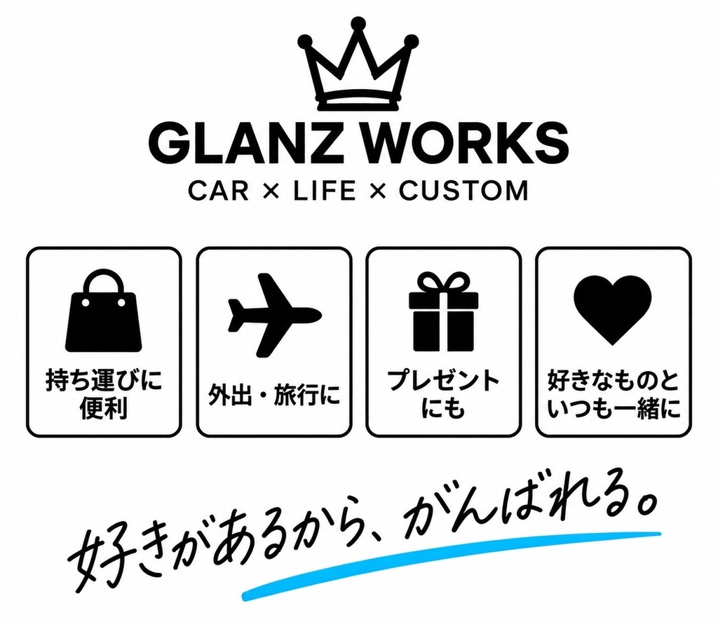 Glanz Works オリジナル モバイルバッテリー かわいい サメ