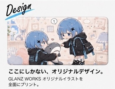 Glanz Works オリジナル モバイルバッテリー かわいい サメ