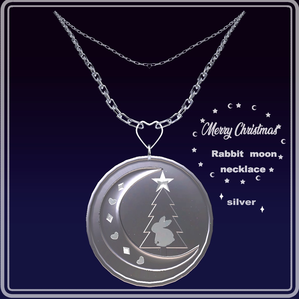 【ModularAvatar対応】-VRChat accessory- Christmas necklace rabbit