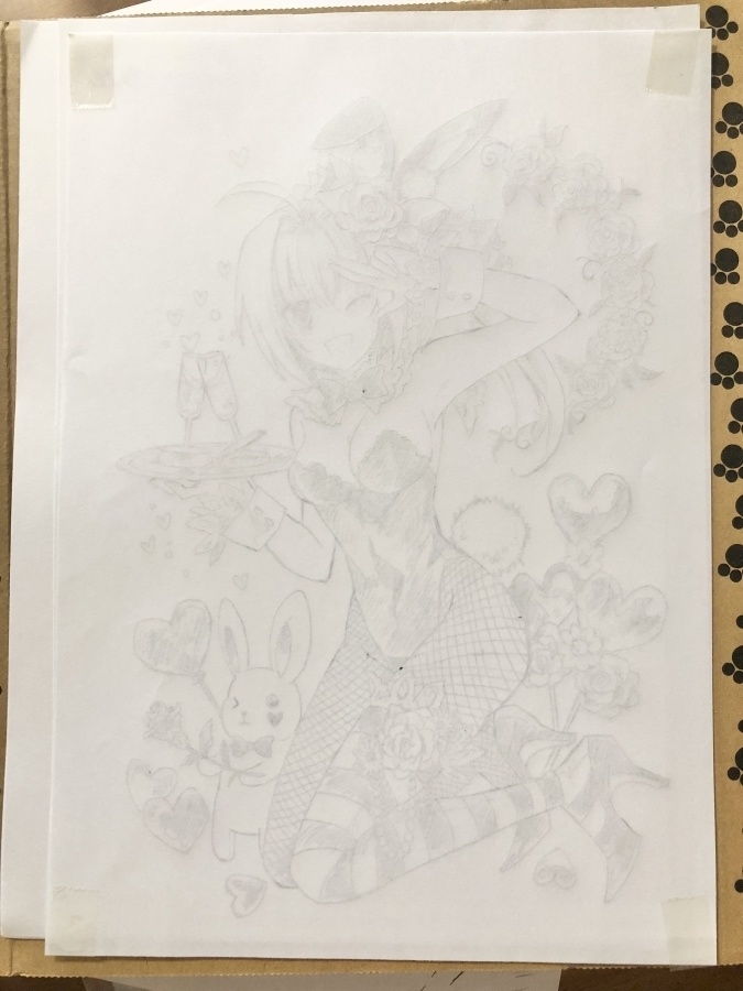 【原画】バニーガール・ネロちゃま【アナログ原画】