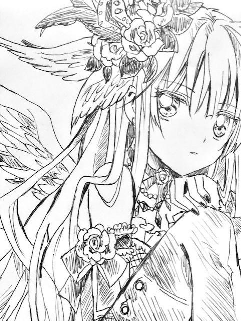 【原画】湊友希那【アナログ原画】