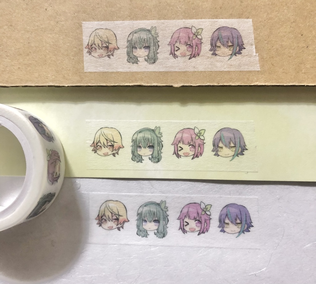 【プロセカ】ワンダショ4人 マスキングテープ【幅15mm】