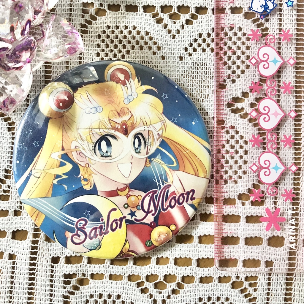 【匿名配送】セーラームーン缶ミラー76mmラメ加工【セラムン】03