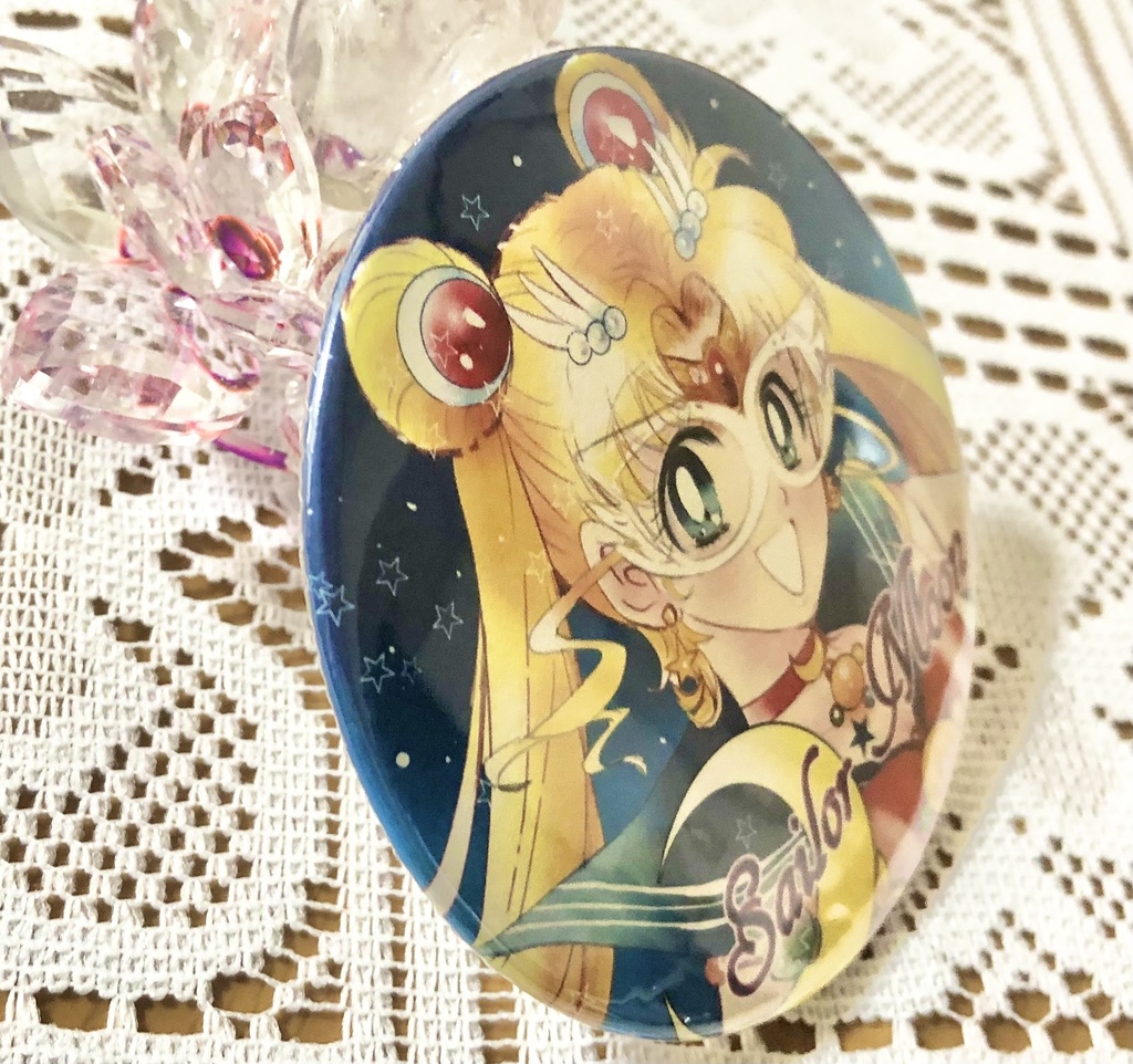 【匿名配送】セーラームーン缶ミラー76mmラメ加工【セラムン】03