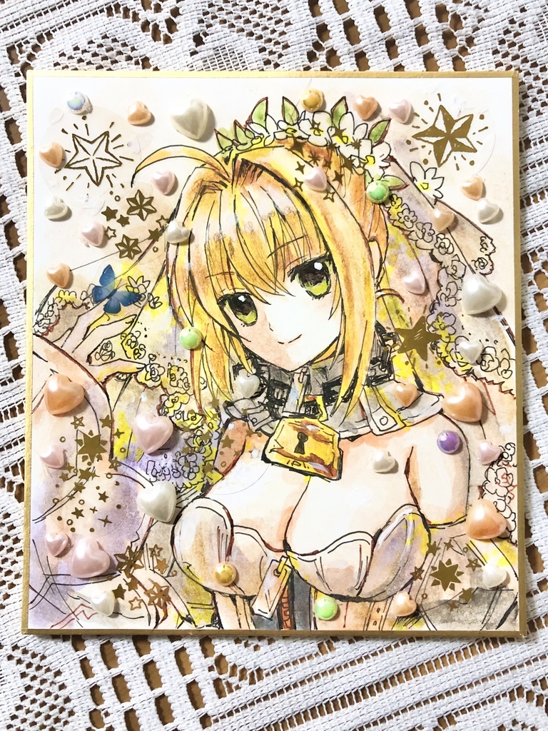 【FGO】セイバー・ブライド【色紙・原画】