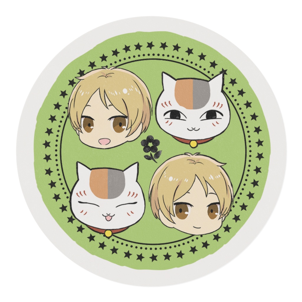 夏目友人帳(夏目とニャンコ先生・グリーン)マスキングテープ