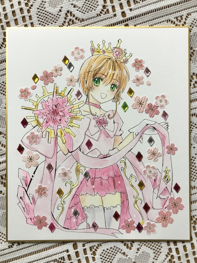 【CCS】さくら姫【アナログ色紙・原画】