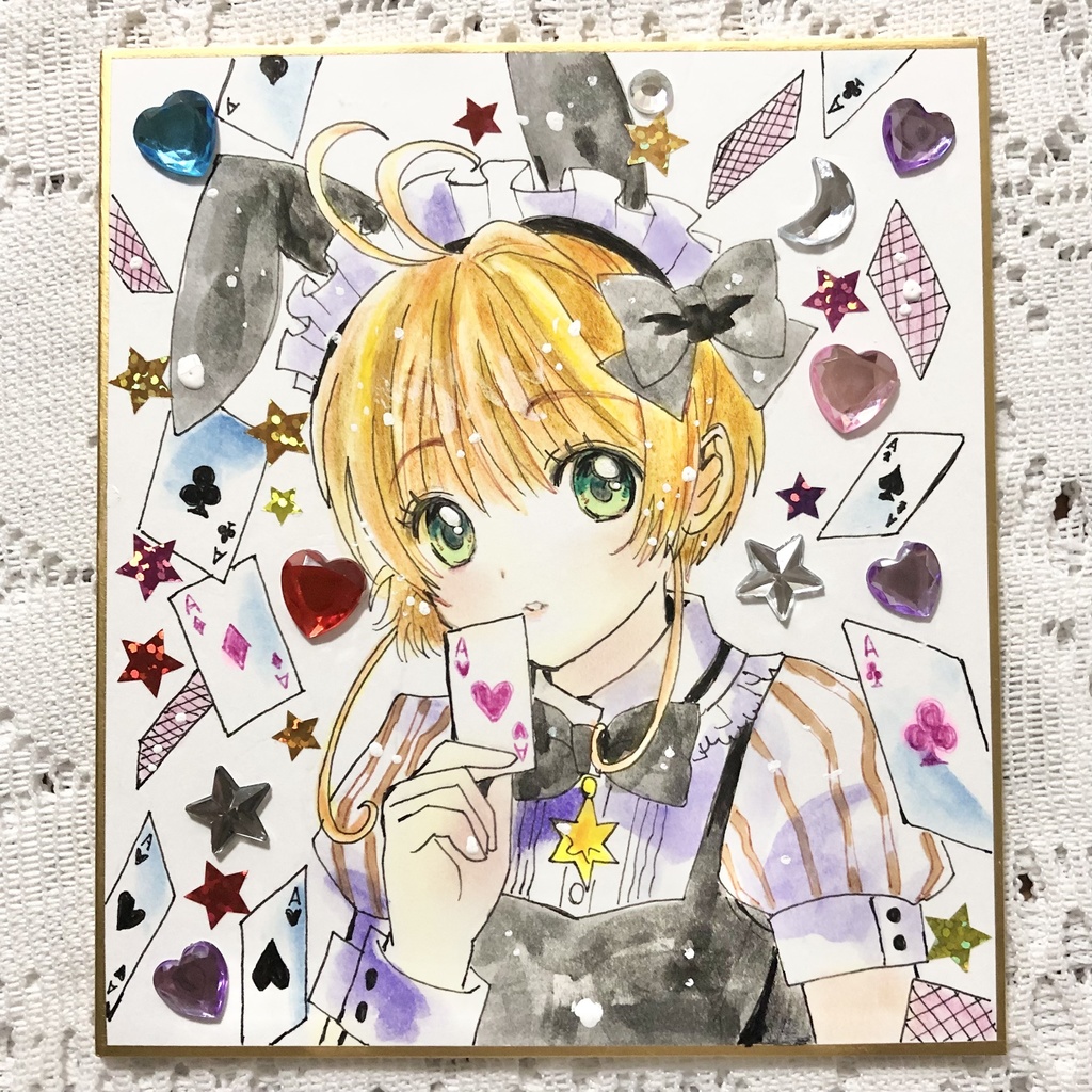 【CCS】木之本桜（バニーガール③）【アナログ色紙・原画】
