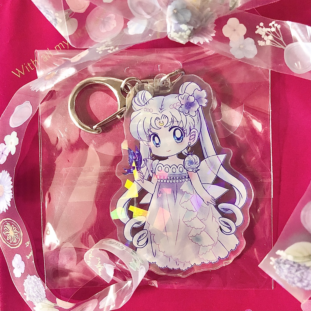 【セラムン】月野うさぎ ホログラムアクキー4種