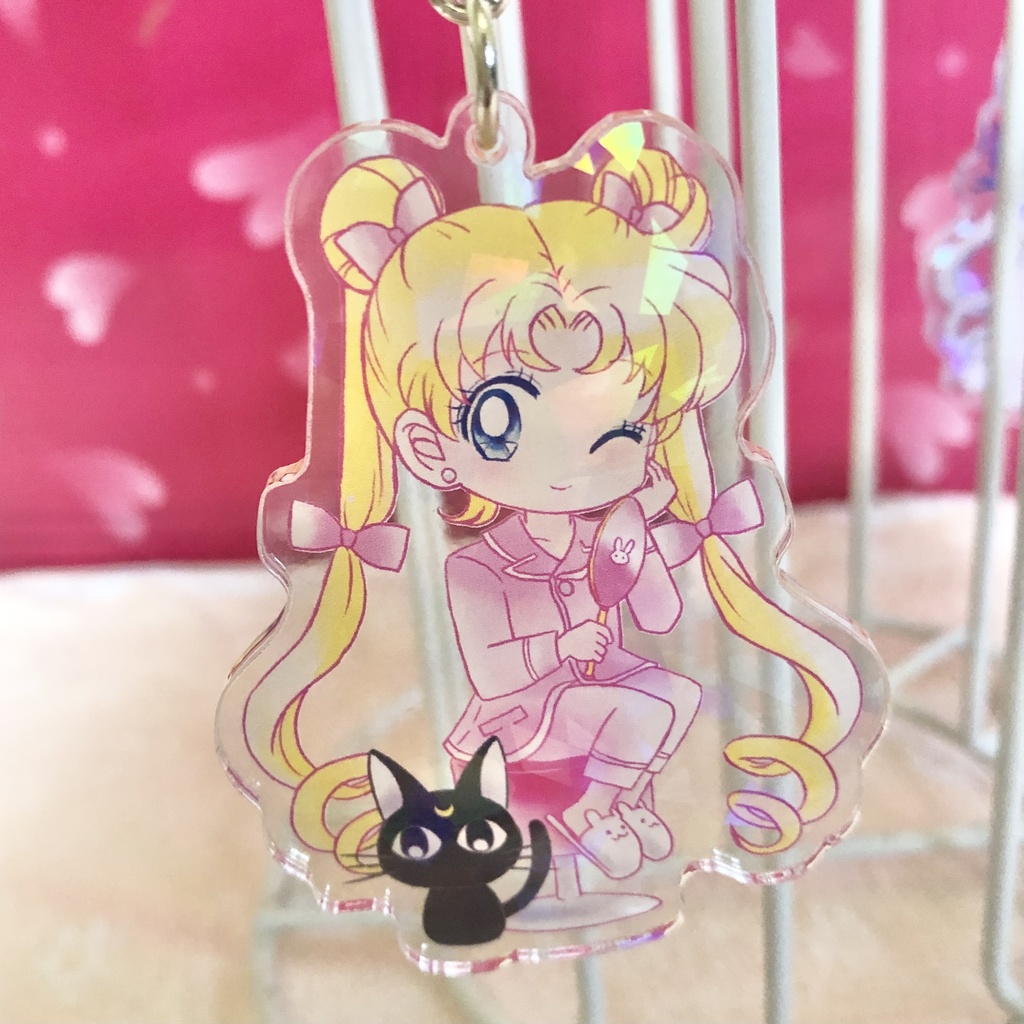 【セラムン】月野うさぎ ホログラムアクキー4種