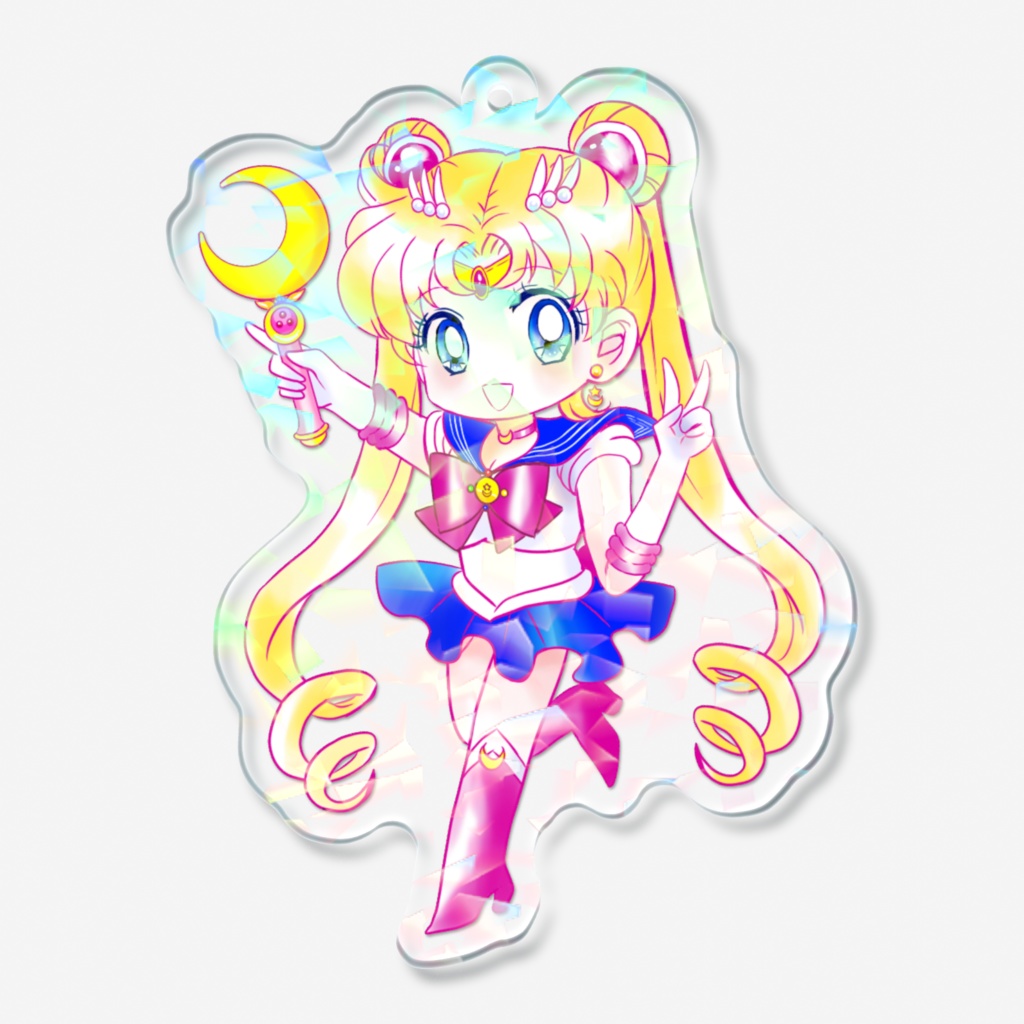 【匿名配送】セーラームーン ホログラムアクキー【セラムン】