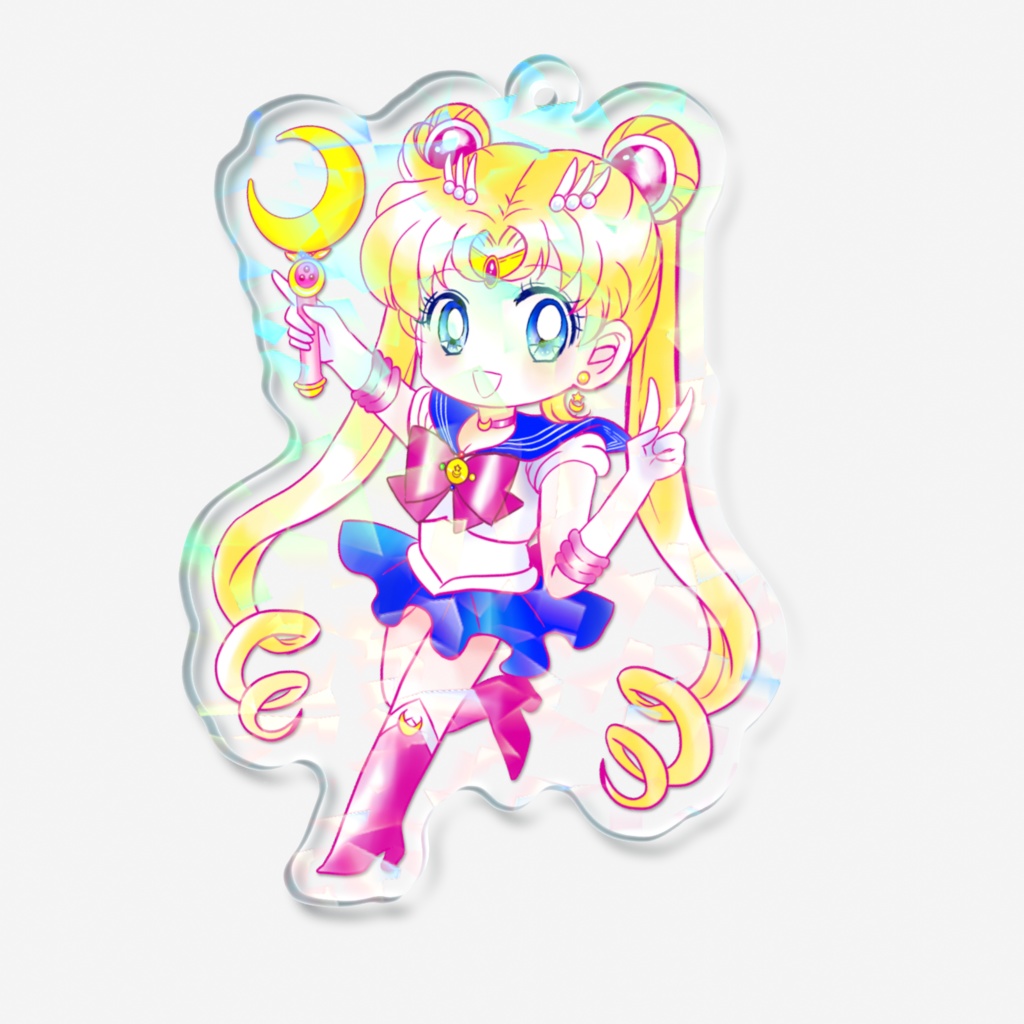 【匿名配送】セーラームーン ホログラムアクキー【セラムン】