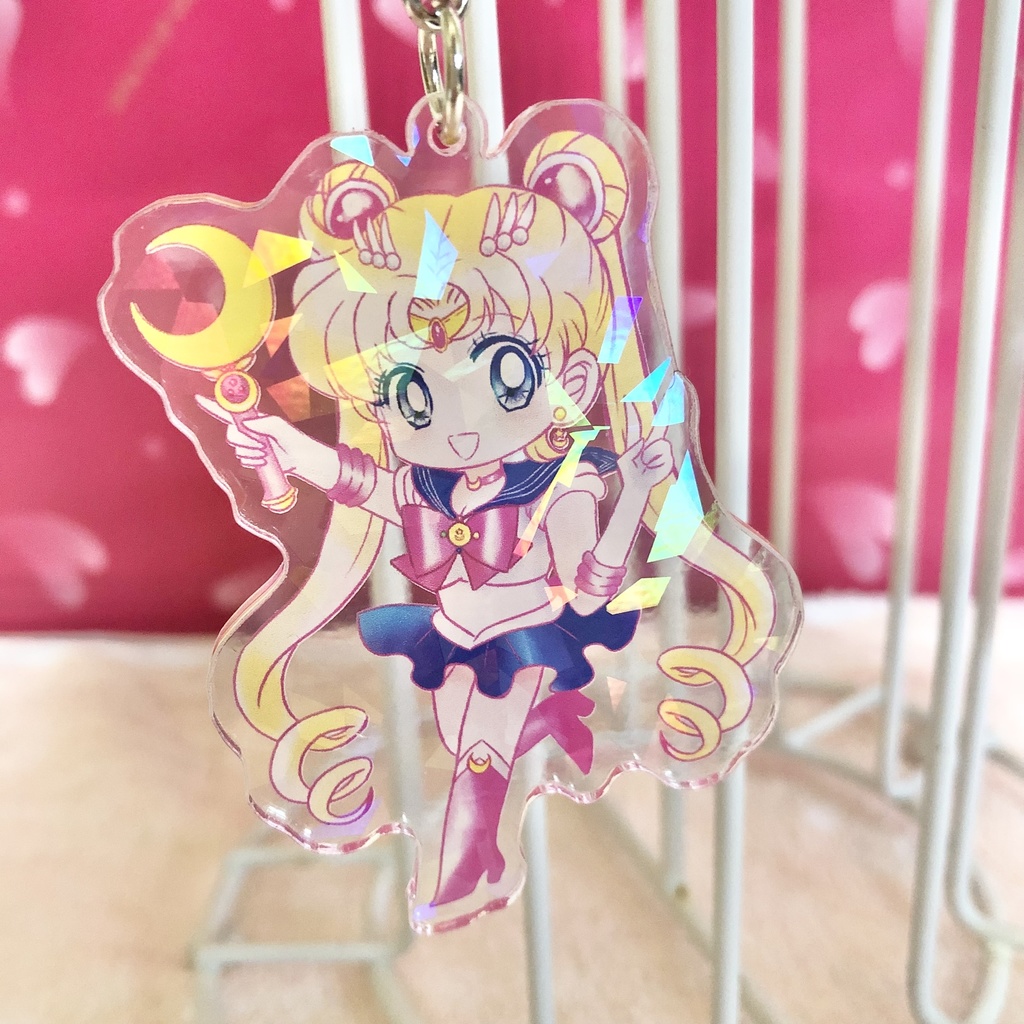 【匿名配送】セーラームーン ホログラムアクキー【セラムン】