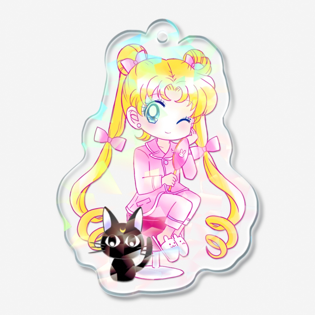 【匿名配送】月野うさぎ(パジャマ)ホログラムアクキー【セラムン】