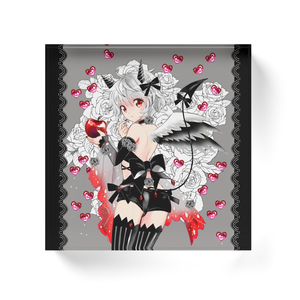 【一次創作・オリジナル】悪魔っ娘 アクリルブロック