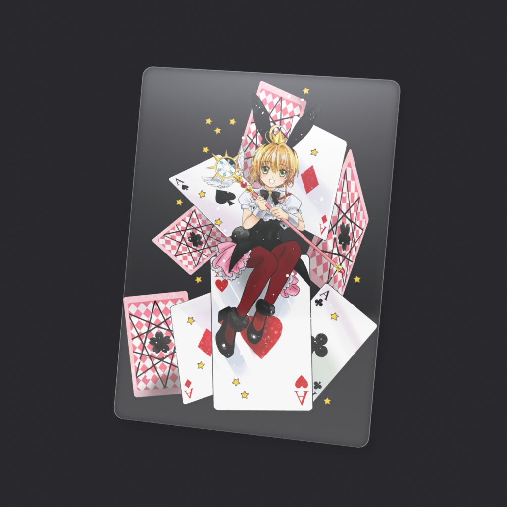 【CCS】木之本桜(バニー+トランプ) クリアカード