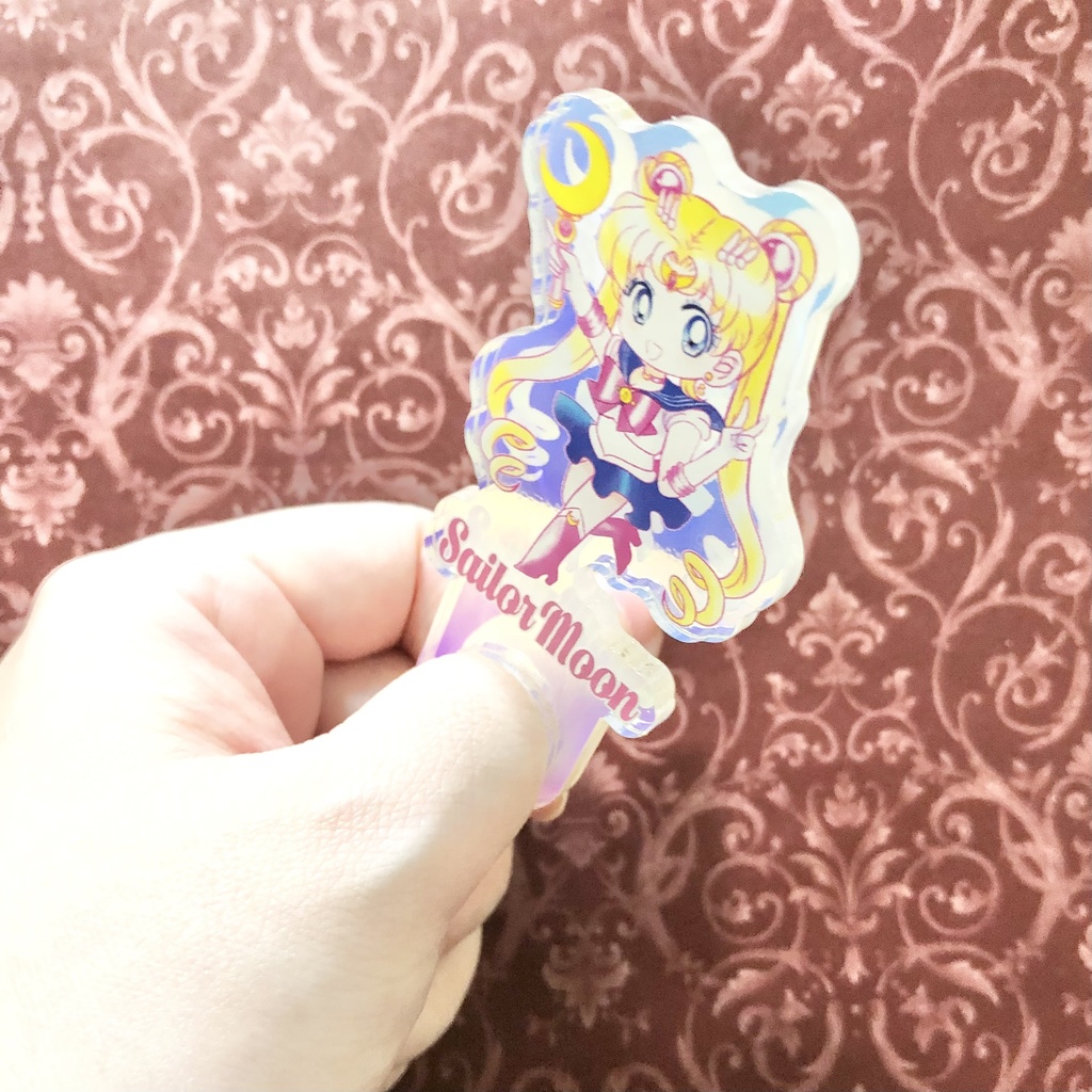 【匿名配送】セーラームーンアクリルリング【セラムン】