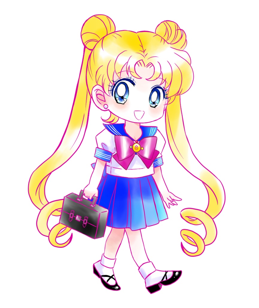 【匿名配送】セラムン(月野うさぎ制服)アクリルスタンドキーホルダー②【セラムン】