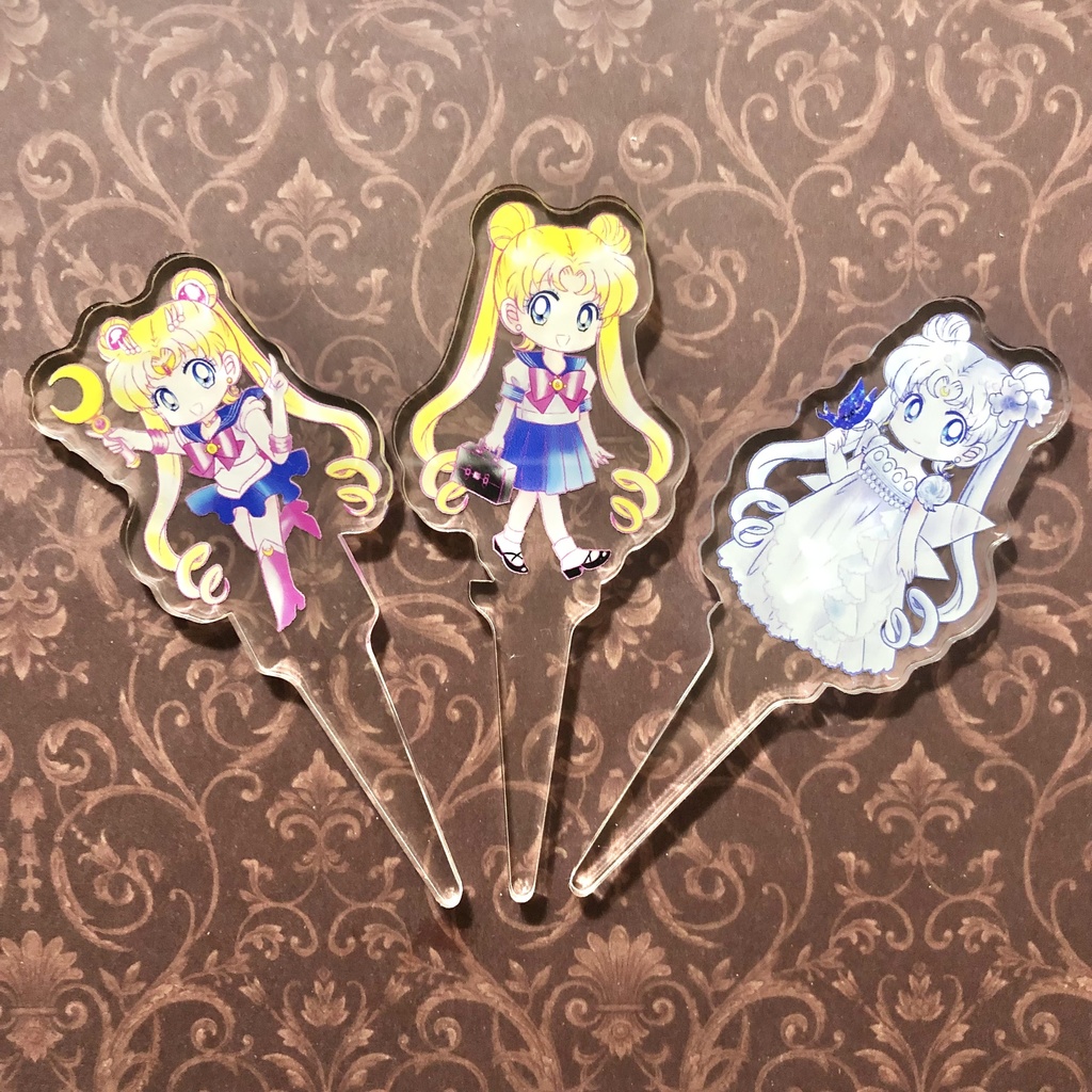 【匿名配送】セーラームーン アクリルピック3種類セット