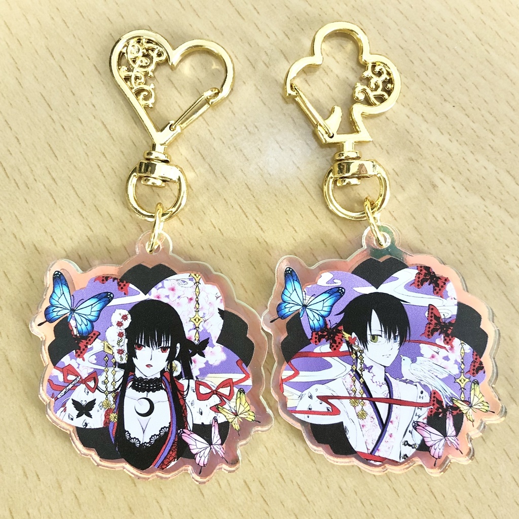 【匿名配送・非公式】xxxHOLiC（壱原侑子＋四月一日）オーロラアクキー