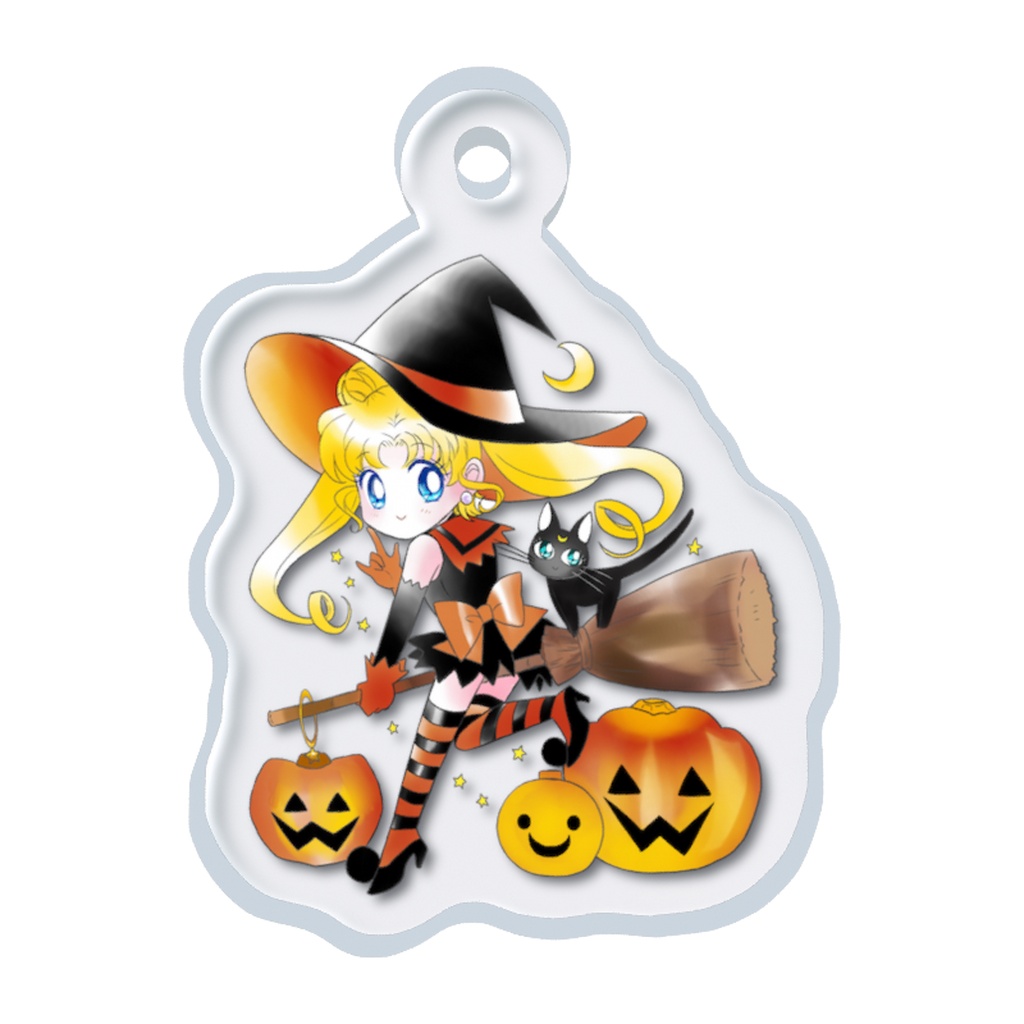 【セラムン】うさぎとルナ(ハロウィン)めじるしチャーム